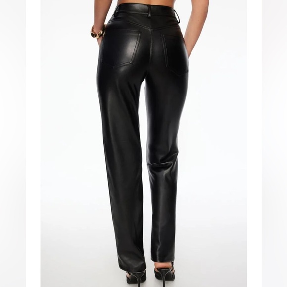 Dynamite Gisele Faux Leather Straight Leg Pants - Picture 5 of 5